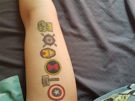 avengers tattoo|avengers cast tattoo meaning.